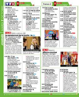Télé Star 2557 JOURNÉE MARDI 7 OCTOBRE