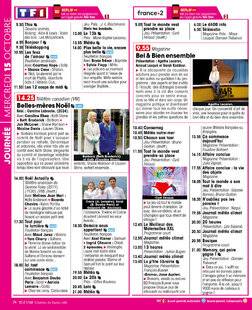Télé Star 2558 JOURNÉE MERCREDI 15 OCTOBRE