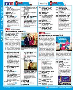 Télé Star 2558 JOURNÉE JEUDI 16 OCTOBRE