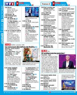 Télé Star 2559 JOURNÉE JEUDI 23 OCTOBRE