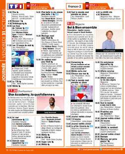 Télé Star 2560 JOURNÉE VENDREDI 31 OCTOBRE