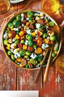 Télé Star 2560 Poêlée aux châtaignes, choux de Bruxelles, poulet et bleu du Vercors