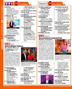 Télé Star 2564 JOURNÉE VENDREDI 28 NOVEMBRE