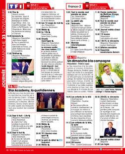 Télé Star 2564 JOURNÉE DIMANCHE 23 NOVEMBRE