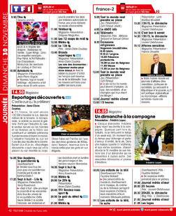 Télé Star 2565 JOURNÉE DIMANCHE 30 NOVEMBRE
