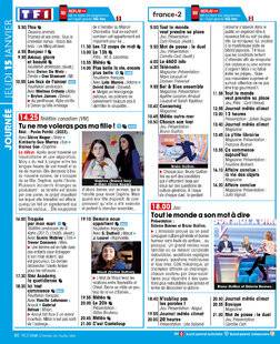 Télé Star 2571 JOURNÉE JEUDI 15 JANVIER