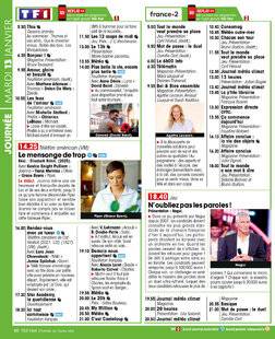 Télé Star 2571 JOURNÉE MARDI 13 JANVIER