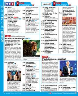 Télé Star 2572 JOURNÉE JEUDI 22 JANVIER