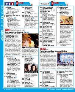 Télé Star 2573 JOURNÉE JEUDI 29 JANVIER