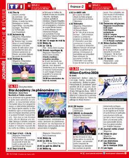 Télé Star 2575 JOURNÉE DIMANCHE 8 FÉVRIER