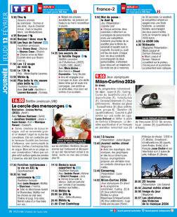 Télé Star 2575 JOURNÉE JEUDI 12 FÉVRIER