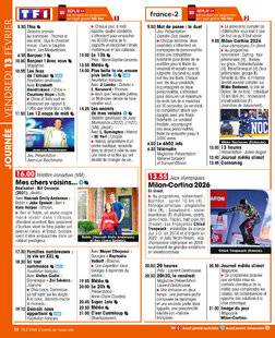 Télé Star 2575 JOURNÉE VENDREDI 13 FÉVRIER