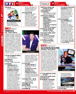 Télé Star 2578 JOURNÉE DIMANCHE 1ER MARS