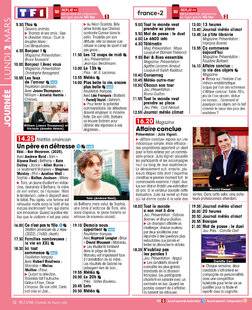 Télé Star 2578 JOURNÉE LUNDI 2 MARS