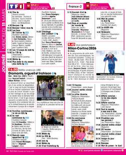 Télé Star 2579 JOURNÉE MERCREDI 11 MARS