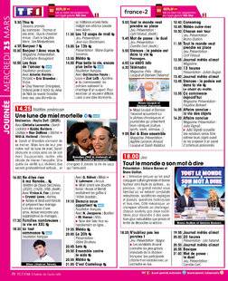 Télé Star 2581 JOURNÉE MERCREDI 25 MARS
