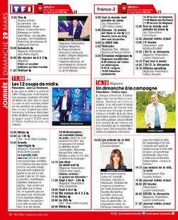 Télé Star 2582 JOURNÉE DIMANCHE 29 MARS