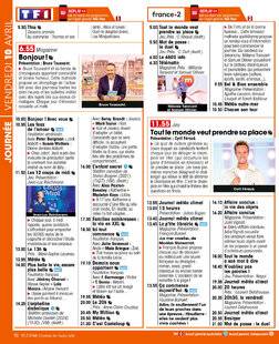 Télé Star 2583 JOURNÉE VENDREDI 10 AVRIL