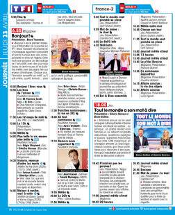 Télé Star 2585 JOURNÉE JEUDI 23 AVRIL