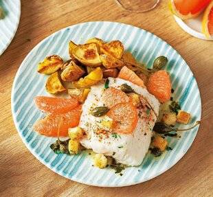 Télé Star 2585 Cabillaud à la grenobloise revisité au pamplemousse rose de Floride