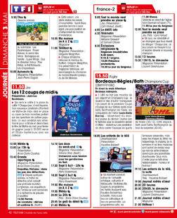 Télé Star 2587 JOURNÉE DIMANCHE 3 MAI