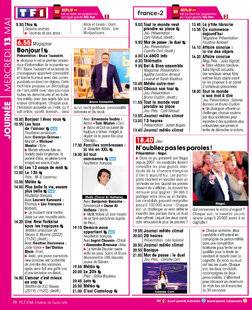 Télé Star 2588 JOURNÉE MERCREDI 13 MAI