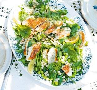 Télé Star 2593 Poulet grillé et moghrabieh aux petits pois