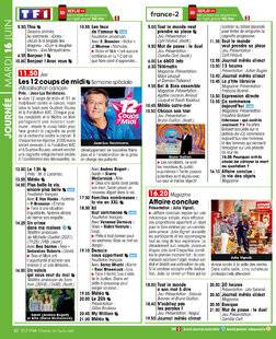 Télé Star 2593 JOURNÉE MARDI 16 JUIN