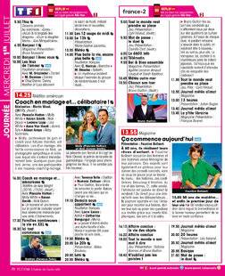 Télé Star 2595 JOURNÉE MERCREDI 1ER JUILLET