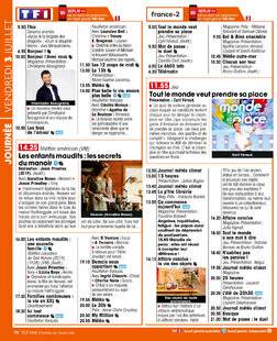Télé Star 2595 JOURNÉE VENDREDI 3 JUILLET