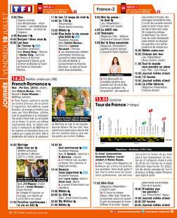 Télé Star 2596 JOURNÉE VENDREDI 10 JUILLET