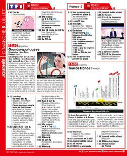 Télé Star 2596 JOURNÉE DIMANCHE 5 JUILLET