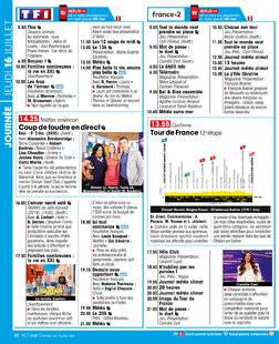 Télé Star 2597 JOURNÉE JEUDI 16 JUILLET