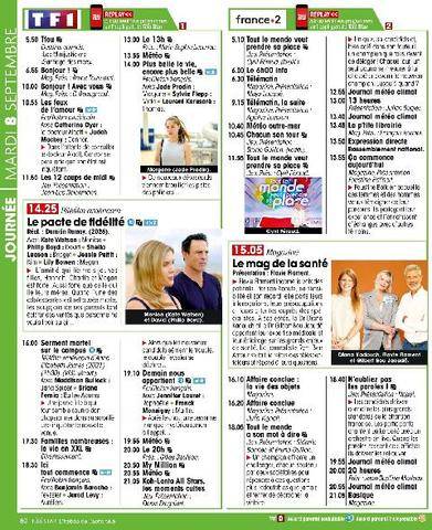 Télé Star 2605 Mardi 8 septembre