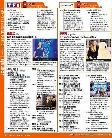 Télé Star 2605 Vendredi 11 septembre