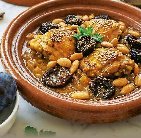 Télé Star 2606 Tajine de poulet aux prunes et amandes