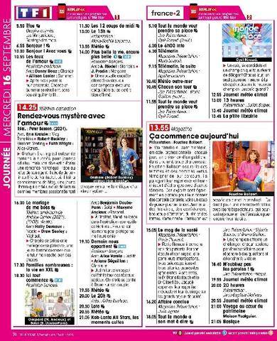 Télé Star 2606 MERCREDI 16 SEPTEMBRE