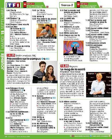 Télé Star 2606 MARDI 15 SEPTEMBRE