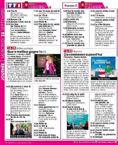Télé Star 2607 MERCREDI 23 SEPTEMBRE