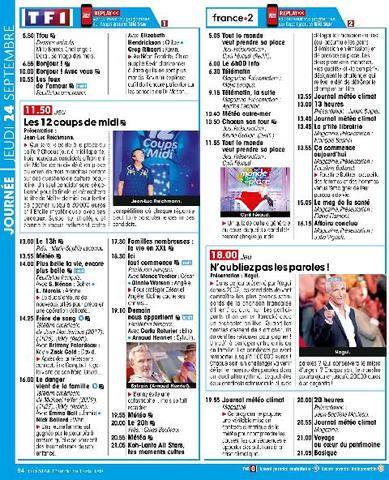 Télé Star 2607 JEUDI 24 SEPTEMBRE