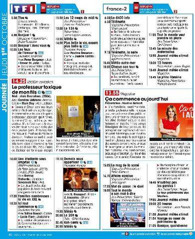 Télé Star 2608 JEUDI 1ER OCTOBRE