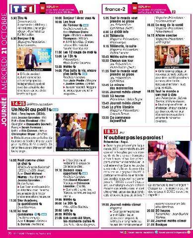 Télé Star 2611 MERCREDI 21 OCTOBRE