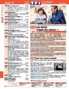 Télé Poche 2765 Jeudi 14 février