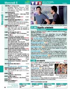 Télé Poche 2768 Mercredi 6 mars