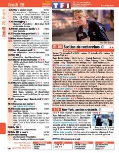 Télé Poche 2771 Jeudi 28 mars