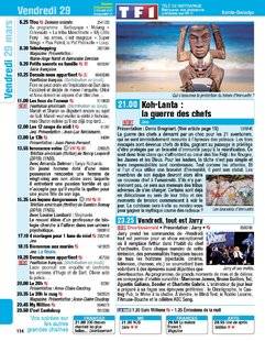 Télé Poche 2771 Vendredi 29 mars