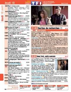 Télé Poche 2774 Jeudi 18 avril