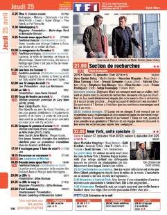 Télé Poche 2775 Jeudi 25 avril