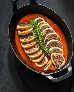 Télé Poche 2775 Encornets farcis au bœuf et sauce tomate