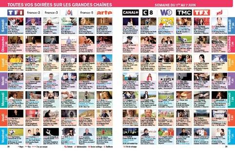 Télé Poche 2781 TOUTES VOS SOIRÉES SUR LES GRANDES CHAÎNES SEMAINE DU 1ER AU 7 JUIN